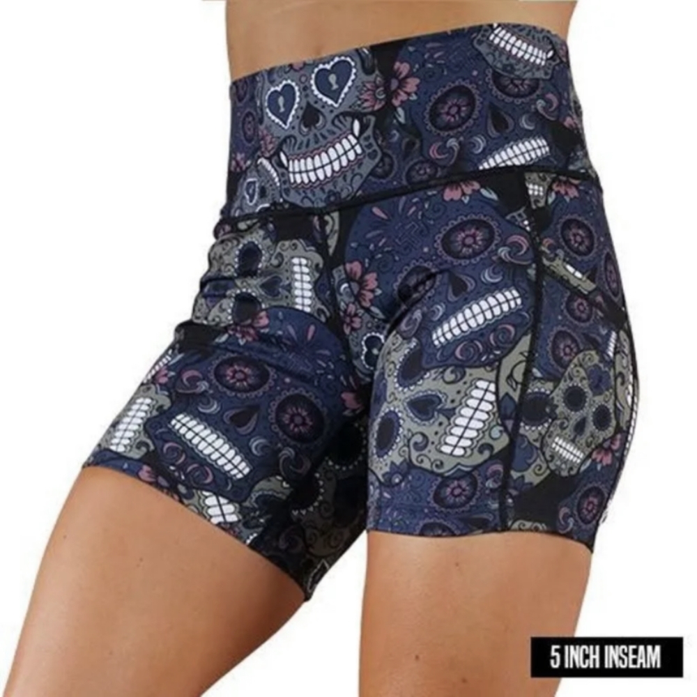 CVG 5" SHORTS  MIDNIGHT SKULLS